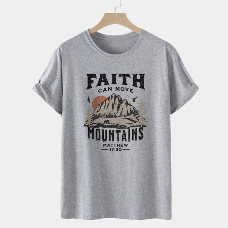 2025 Printed Round Neck T-shirt