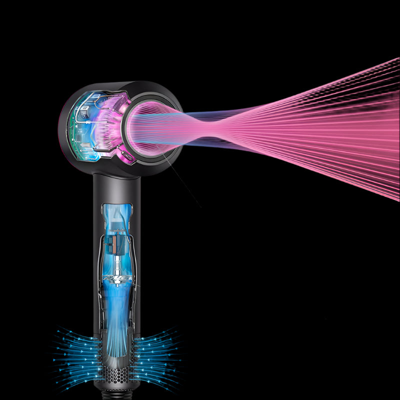 EU plug Suitable Dyson leafless hollow hair dryer high-power negative ion intelligent high-speed hot and cold air