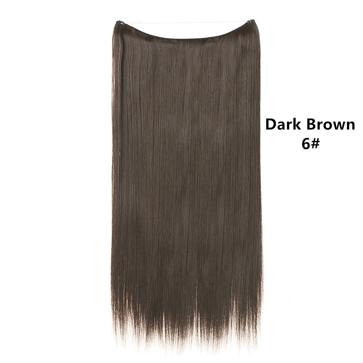 Natural one piece long straight wig