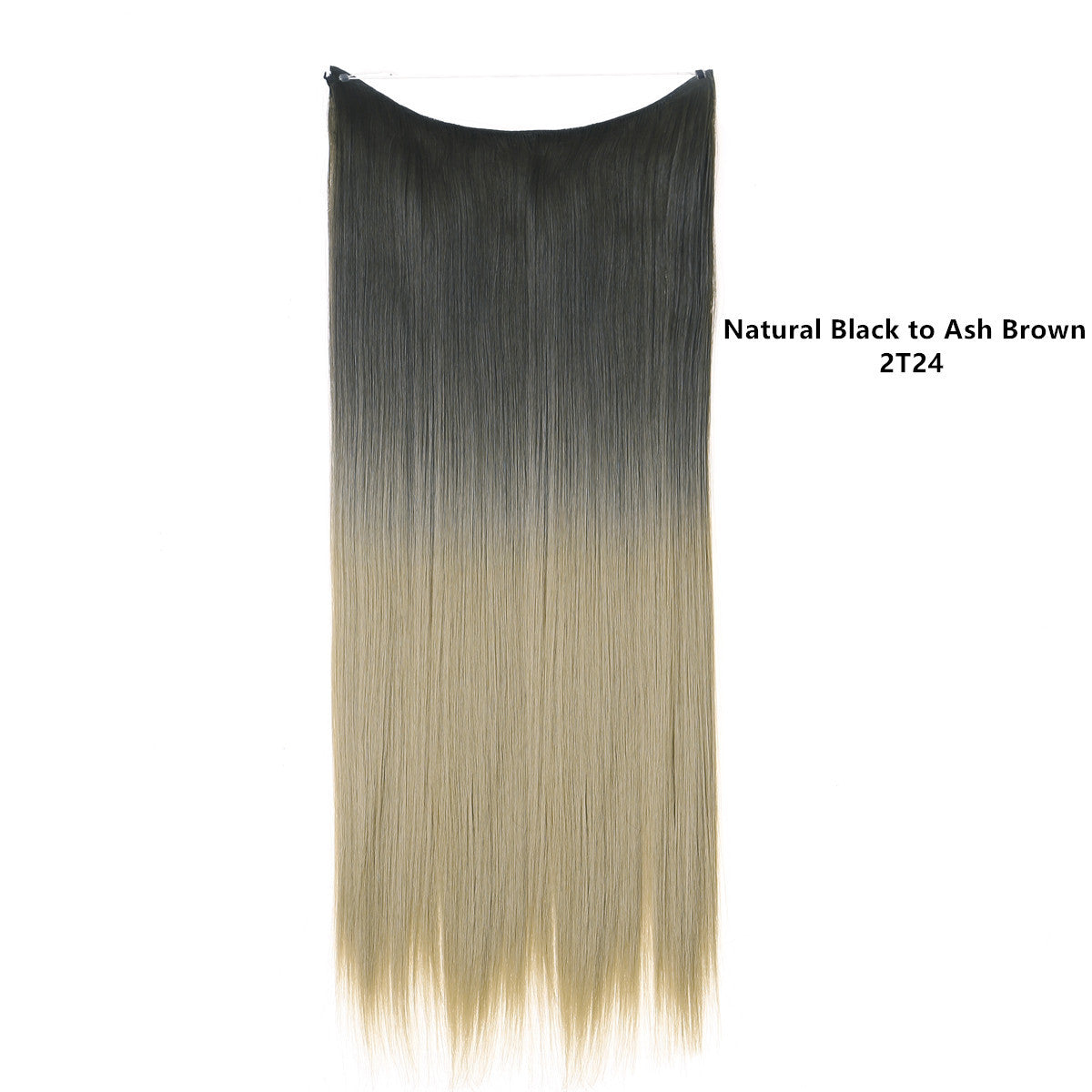 Natural one piece long straight wig