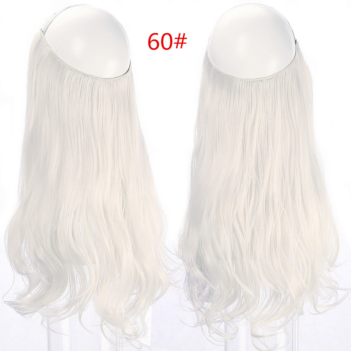 Fish line wave long curly seamless hair extension