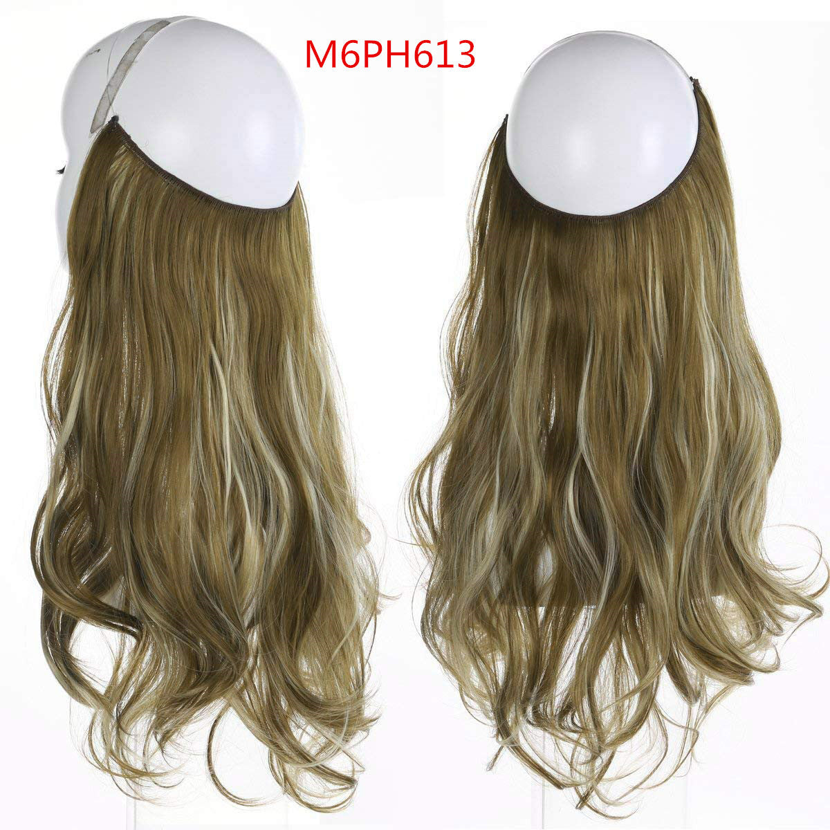 Fish line wave long curly seamless hair extension