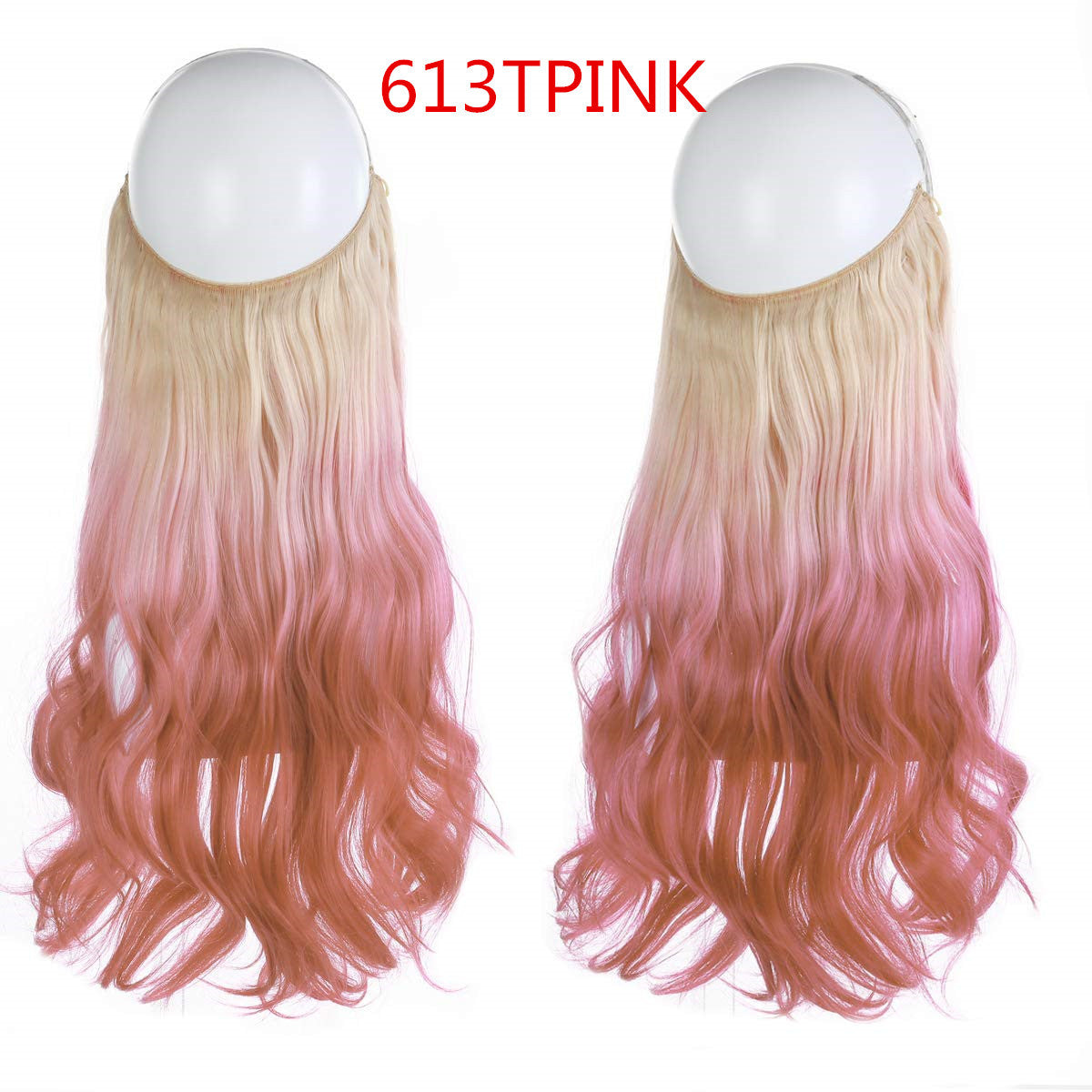 Fish line wave long curly seamless hair extension