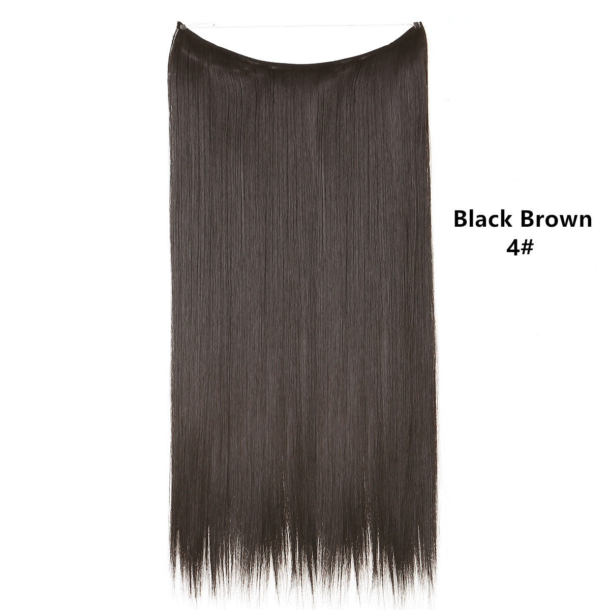 Natural one piece long straight wig