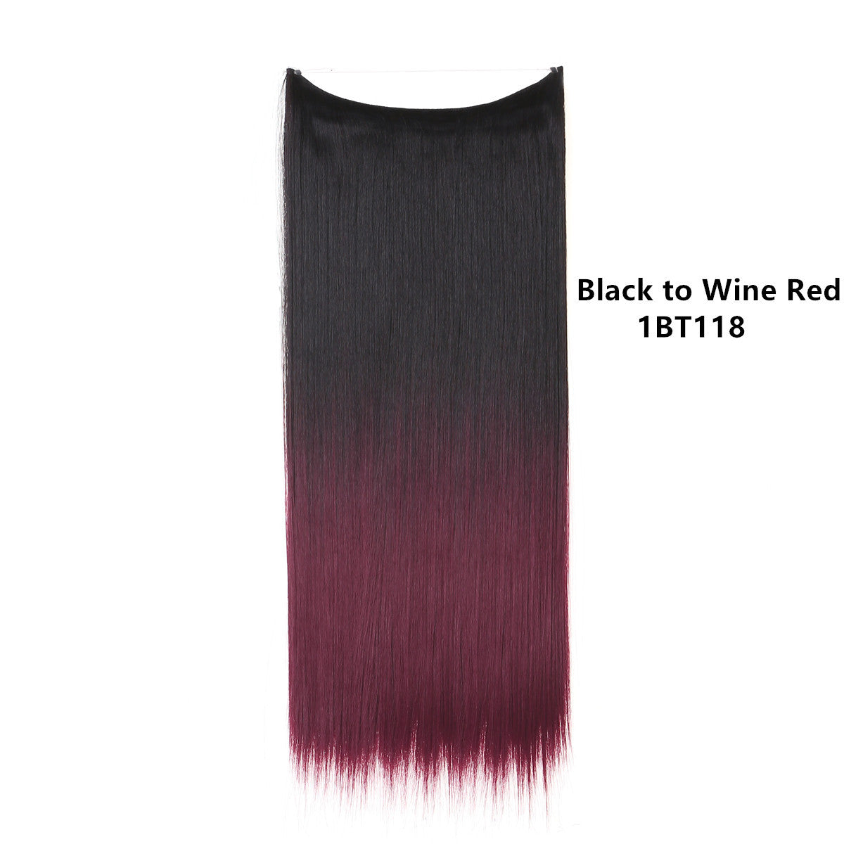 Natural one piece long straight wig