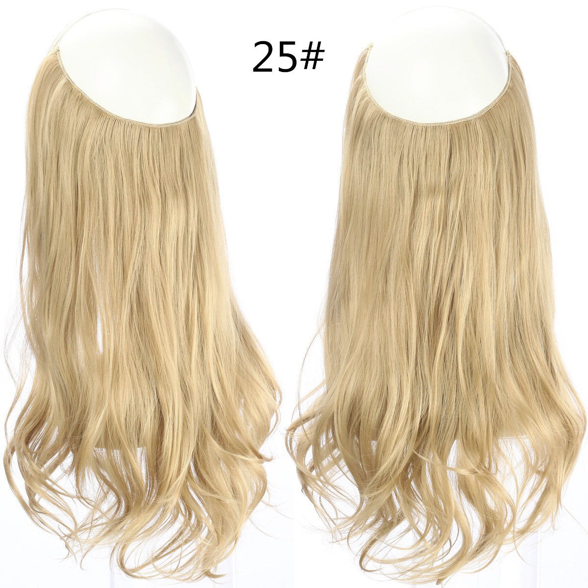 Fish line wave long curly seamless hair extension