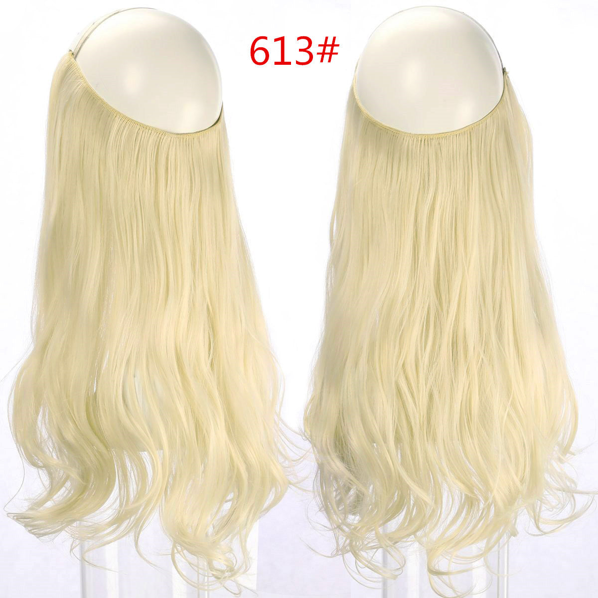 Fish line wave long curly seamless hair extension