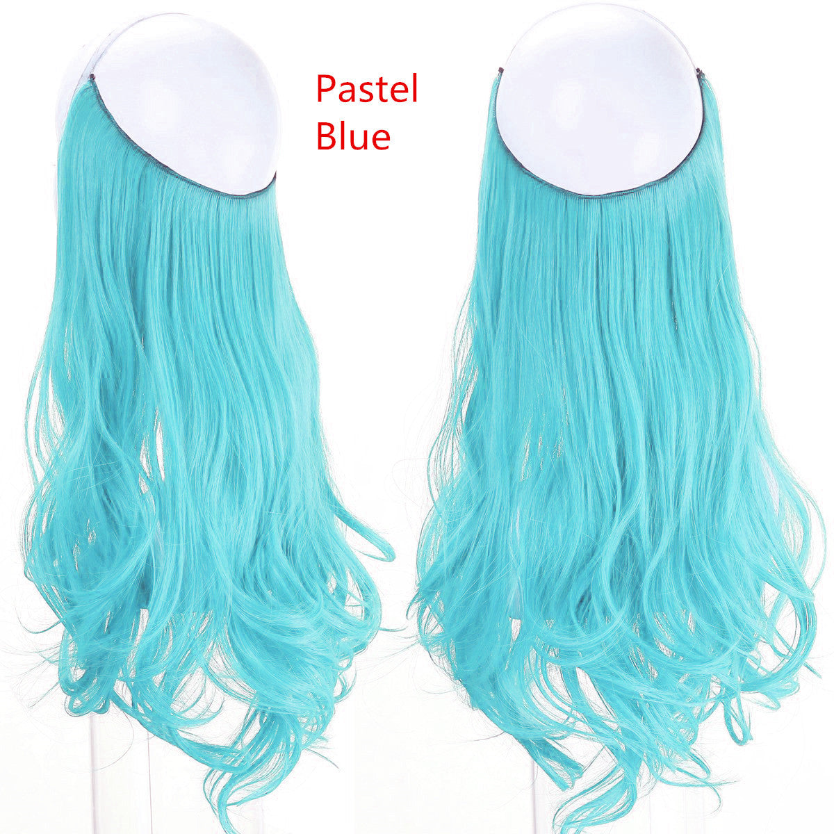 Fish line wave long curly seamless hair extension