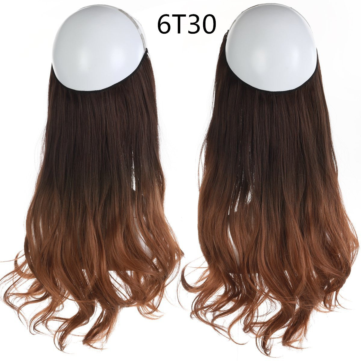 Fish line wave long curly seamless hair extension