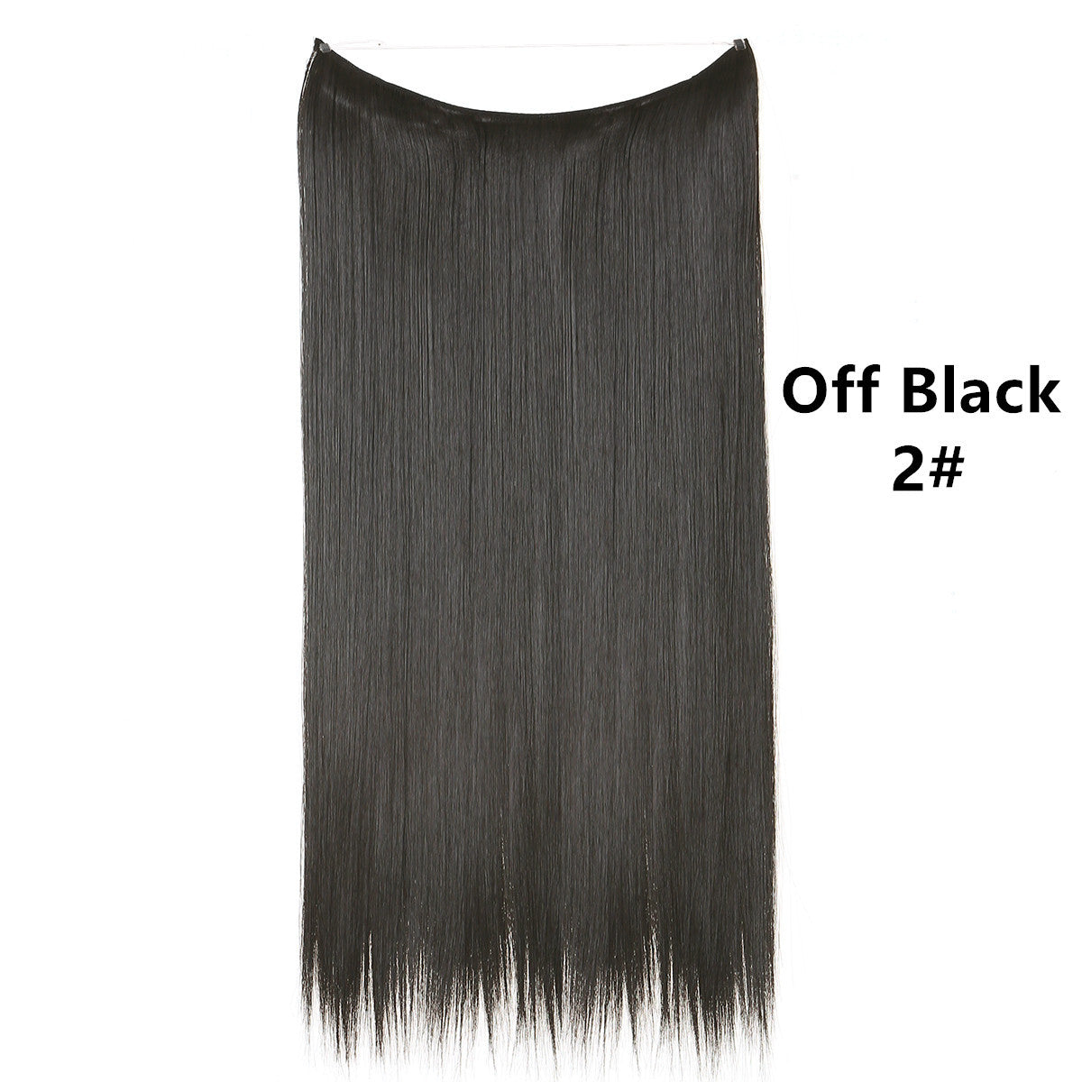 Natural one piece long straight wig