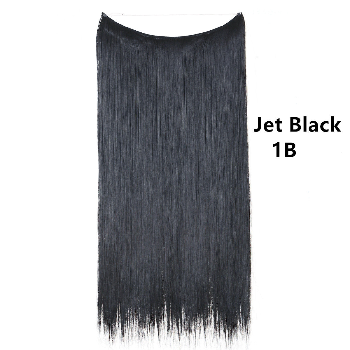 Natural one piece long straight wig