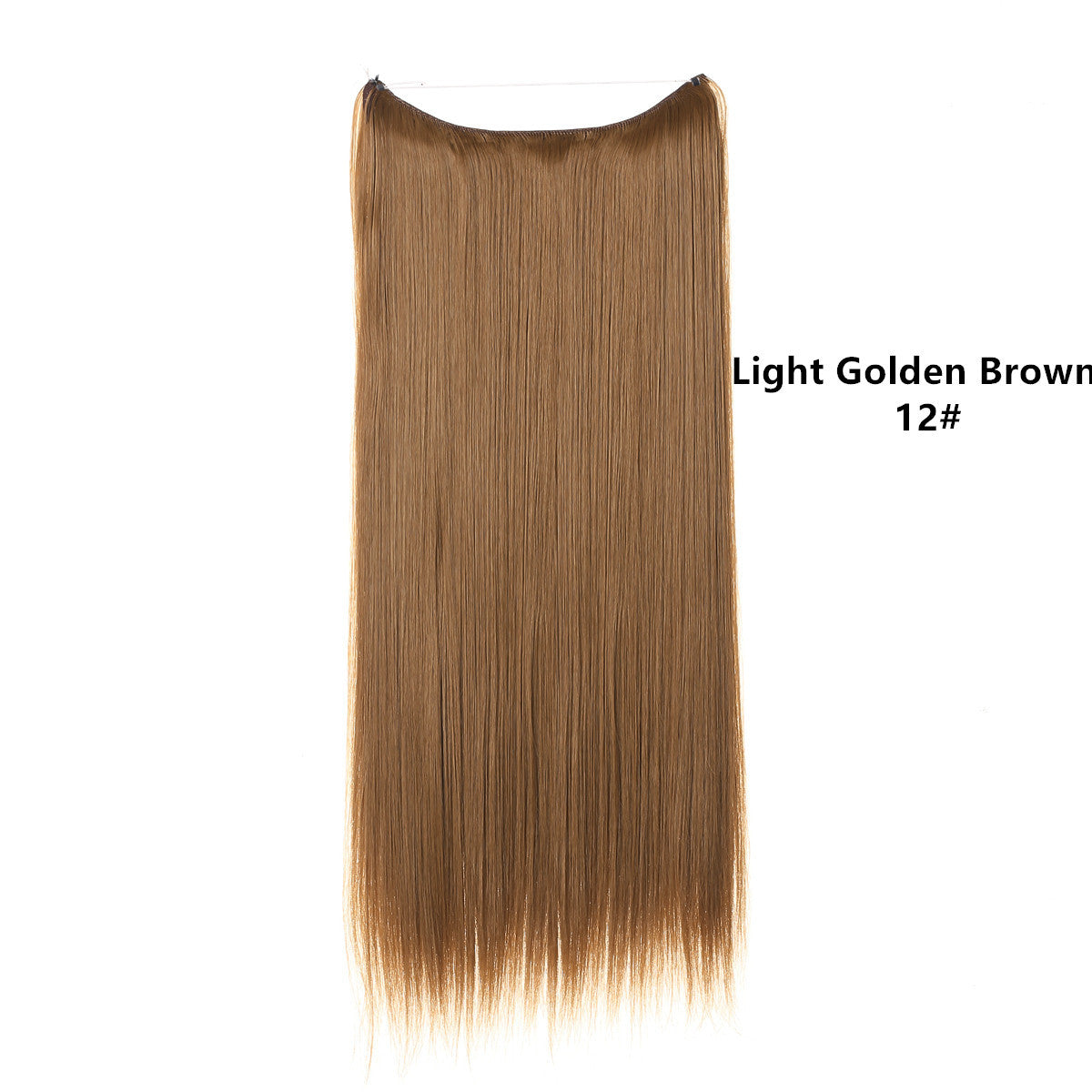 Natural one piece long straight wig