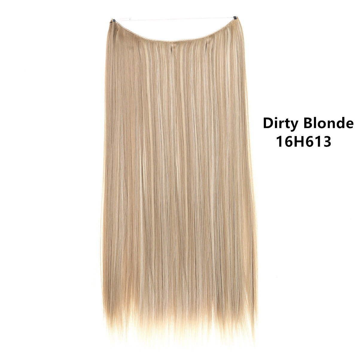 Natural one piece long straight wig