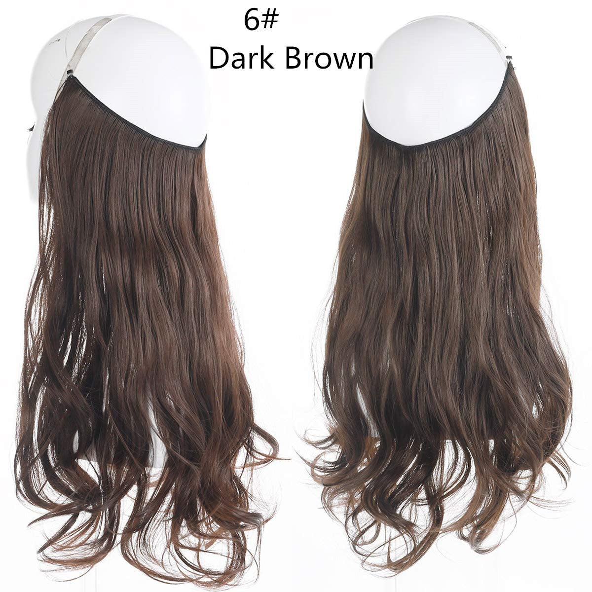 Fish line wave long curly seamless hair extension