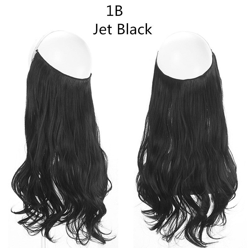 Fish line wave long curly seamless hair extension