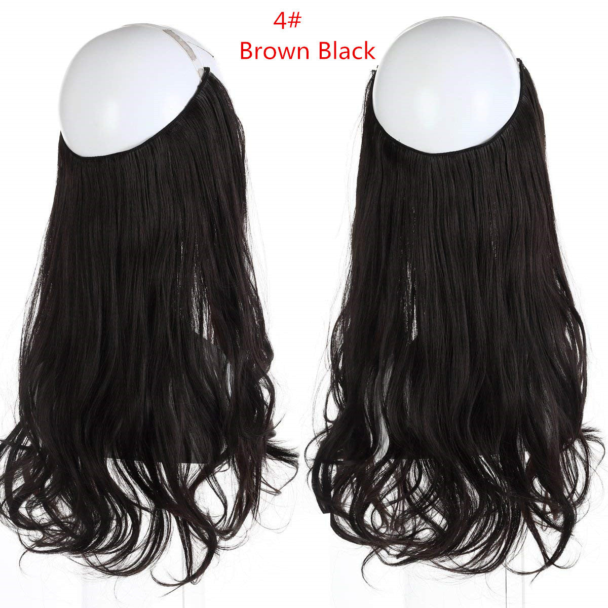 Fish line wave long curly seamless hair extension