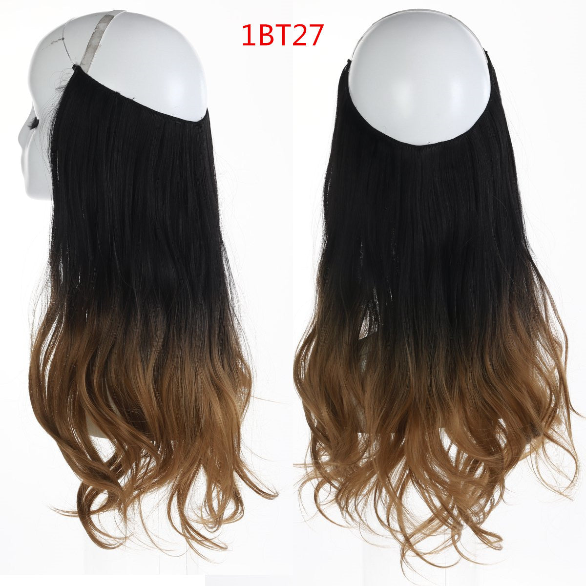 Fish line wave long curly seamless hair extension