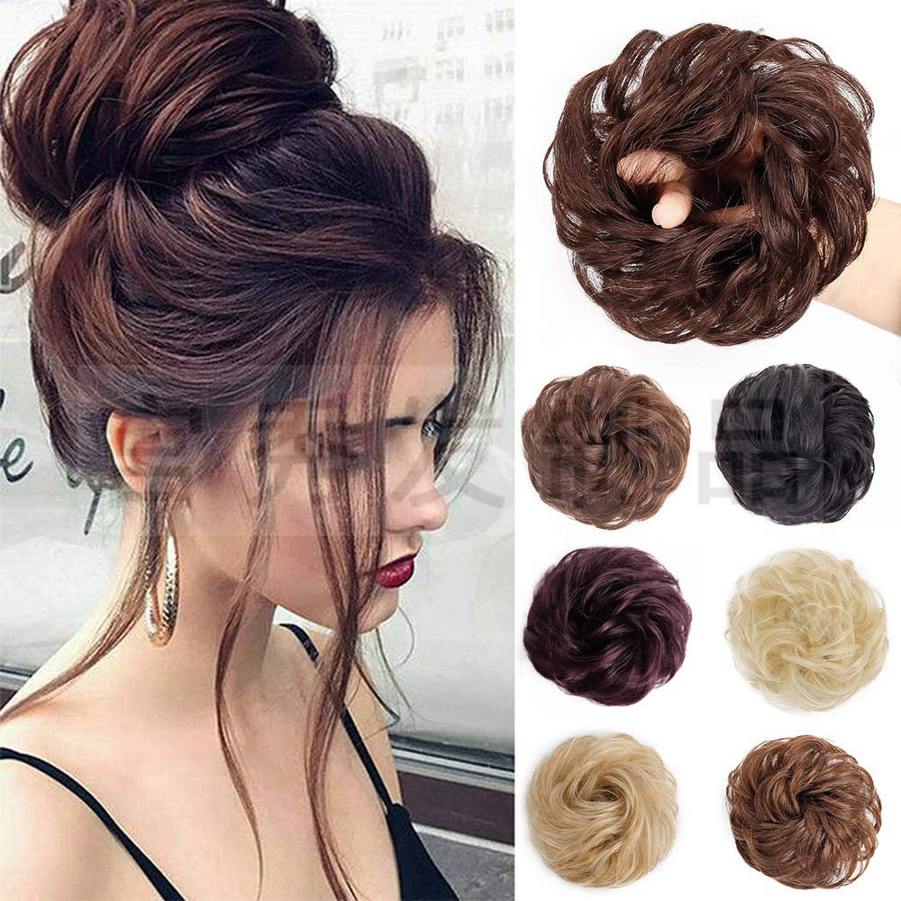 Fluffy coiled hair rope ring