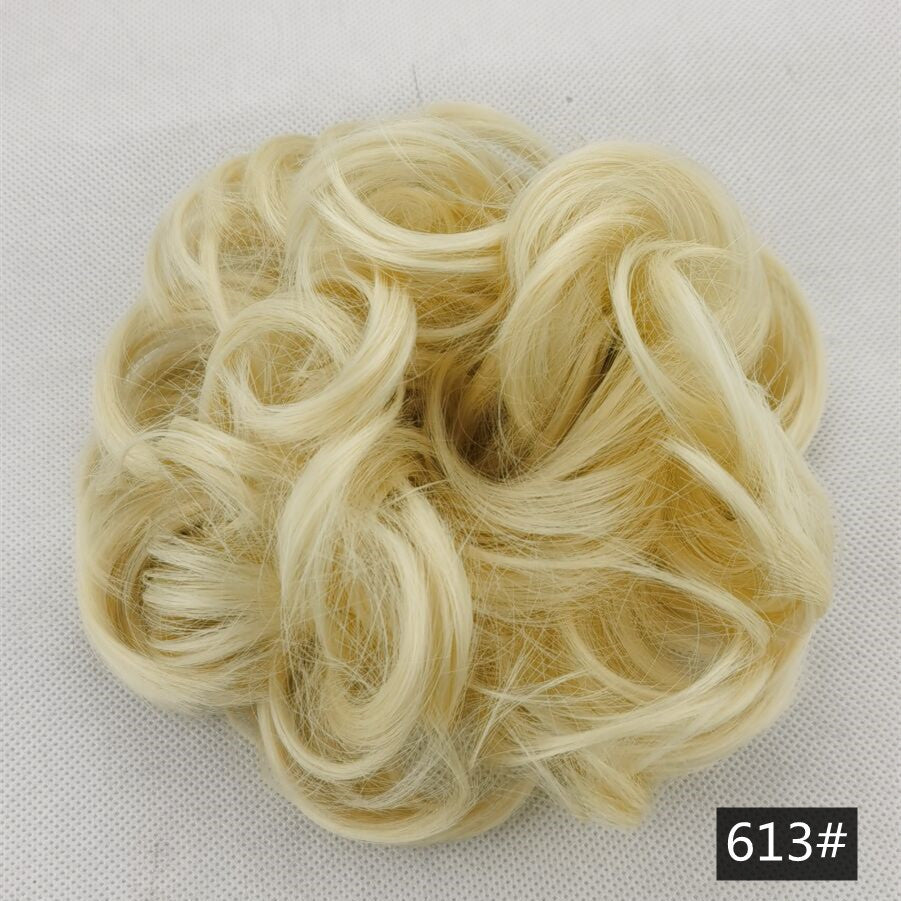 Silk fluffy wig hair ring ball