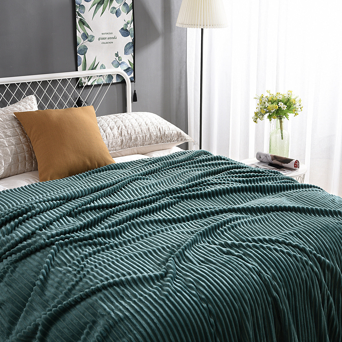 Magic velvet flannel blanket