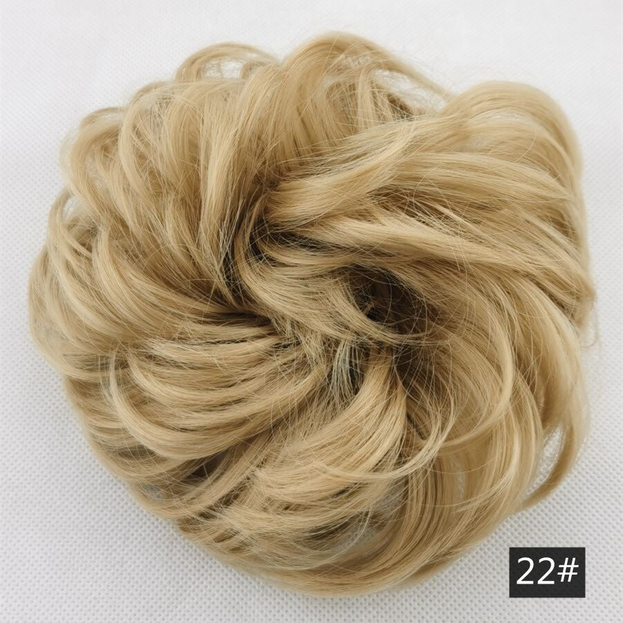 Silk fluffy wig hair ring ball