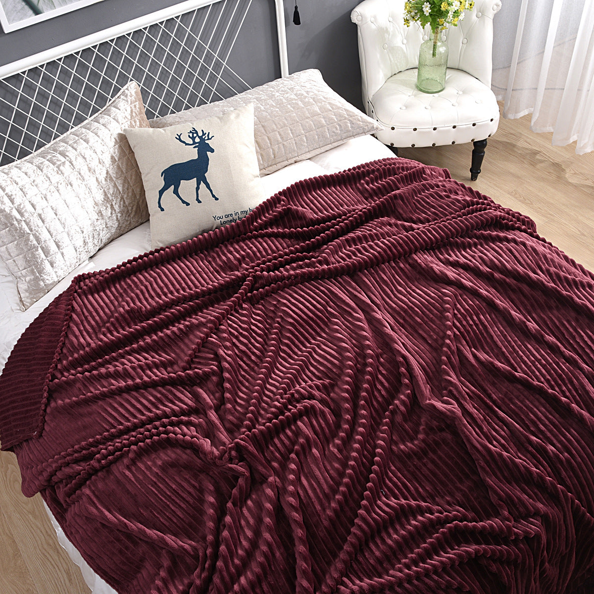 Magic velvet flannel blanket
