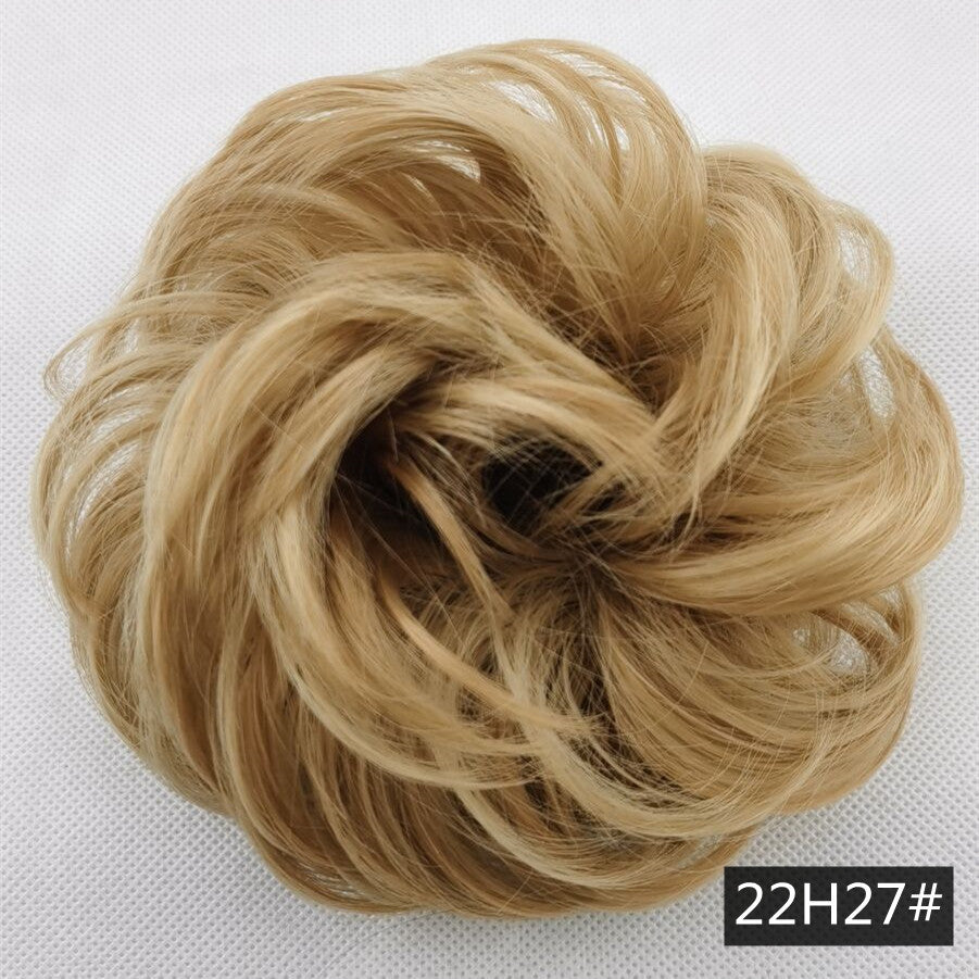 Silk fluffy wig hair ring ball