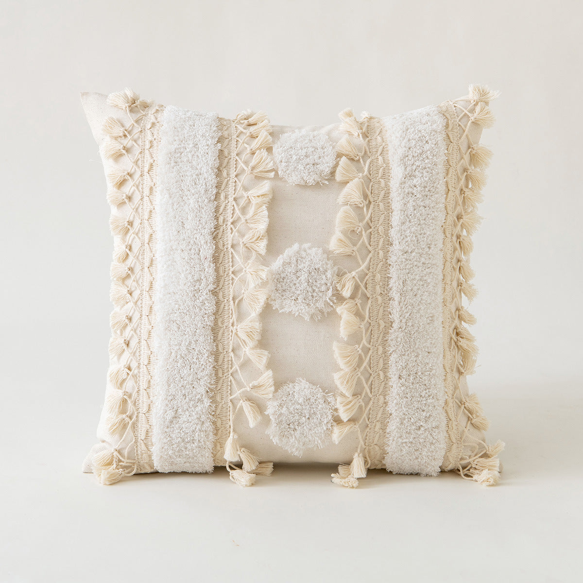Lace fur ball tassel Morocco backrest pillowcase