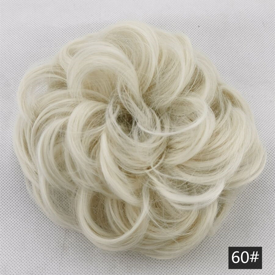 Silk fluffy wig hair ring ball