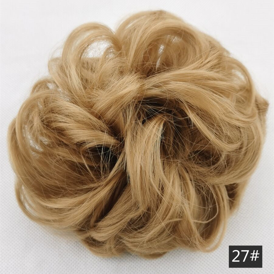 Silk fluffy wig hair ring ball