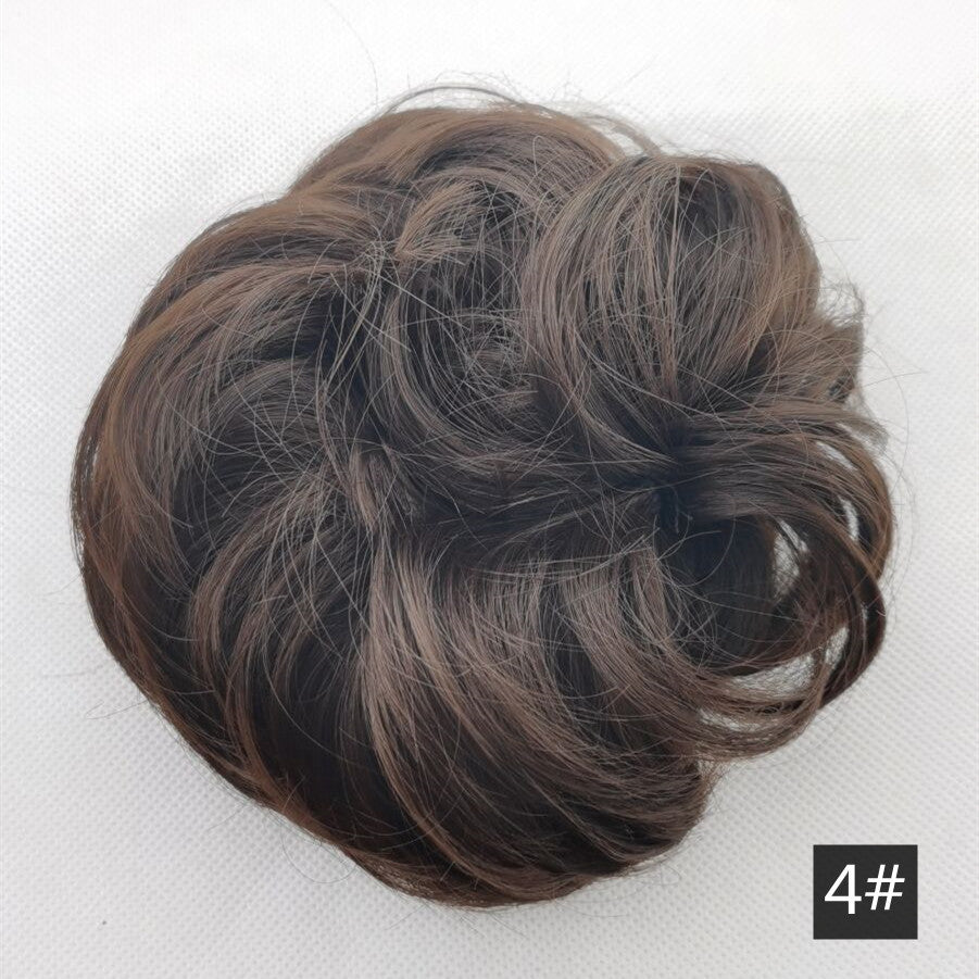 Silk fluffy wig hair ring ball