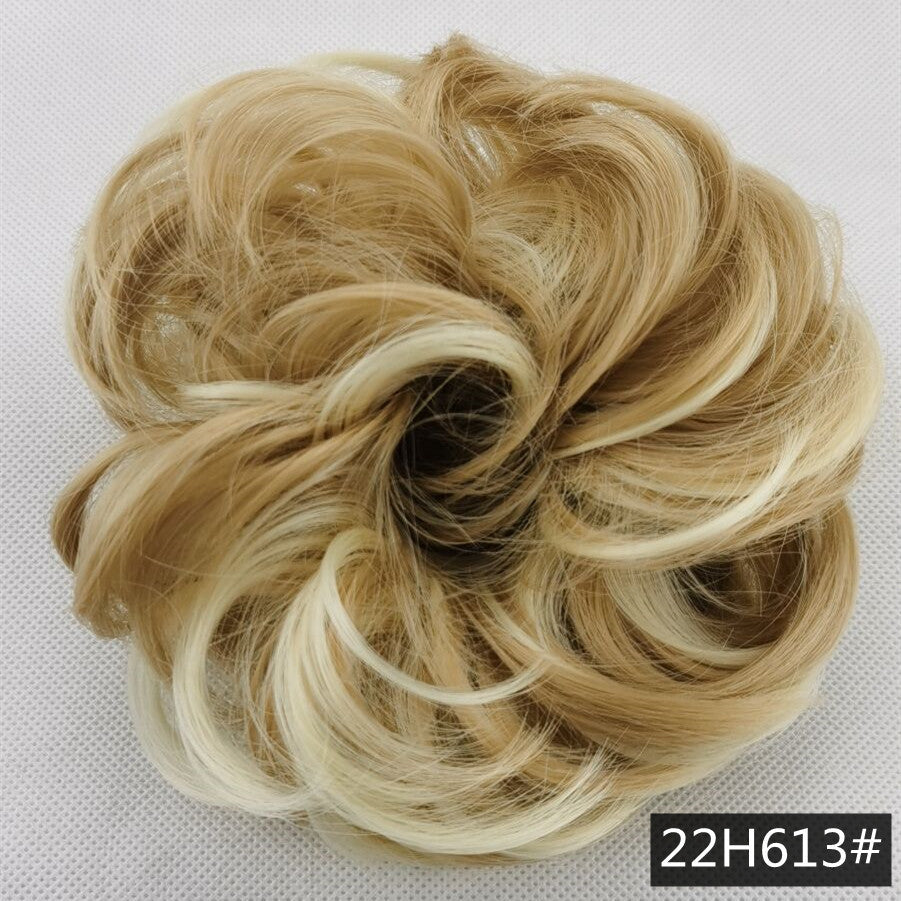 Silk fluffy wig hair ring ball