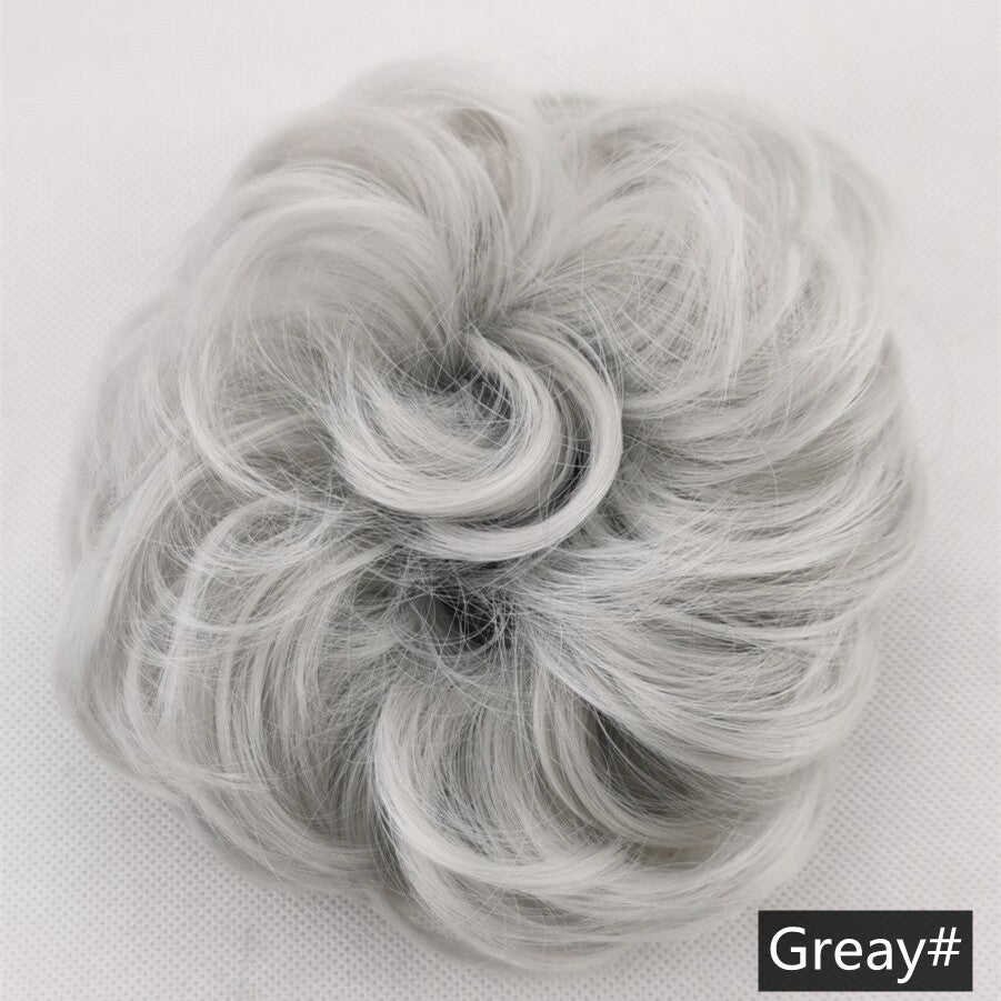 Silk fluffy wig hair ring ball