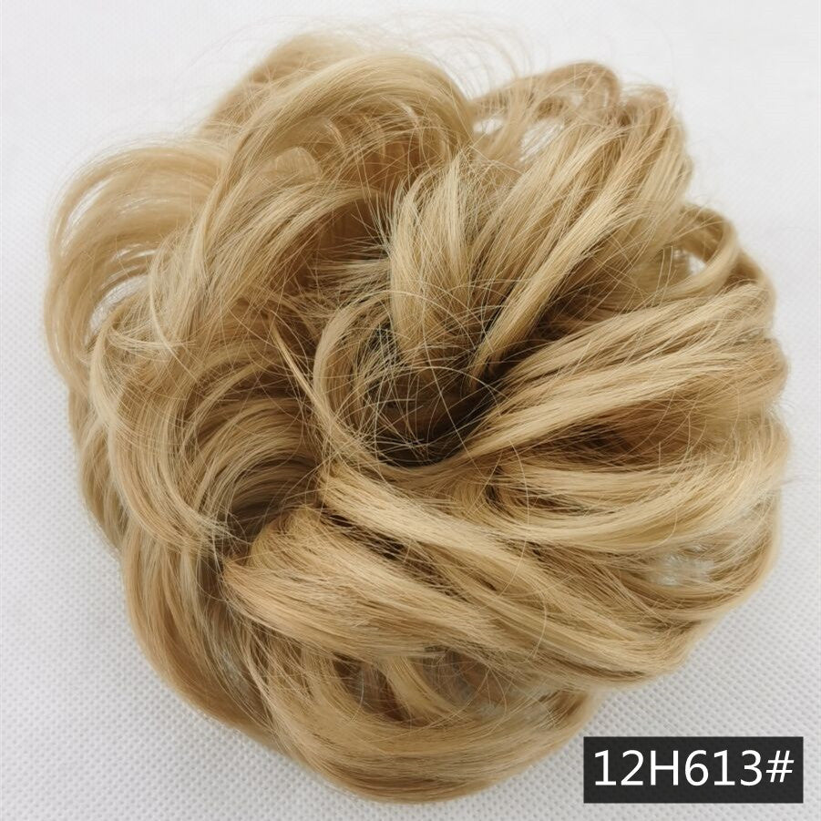Silk fluffy wig hair ring ball