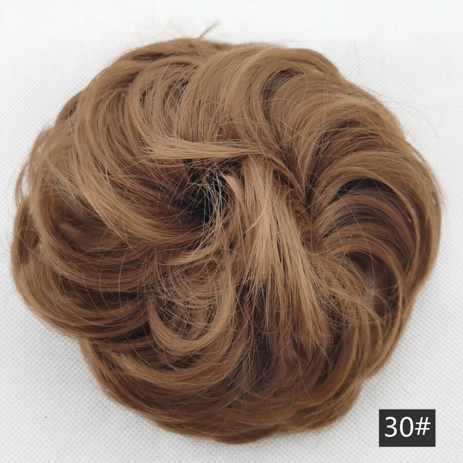 Silk fluffy wig hair ring ball