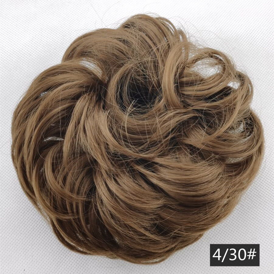 Silk fluffy wig hair ring ball