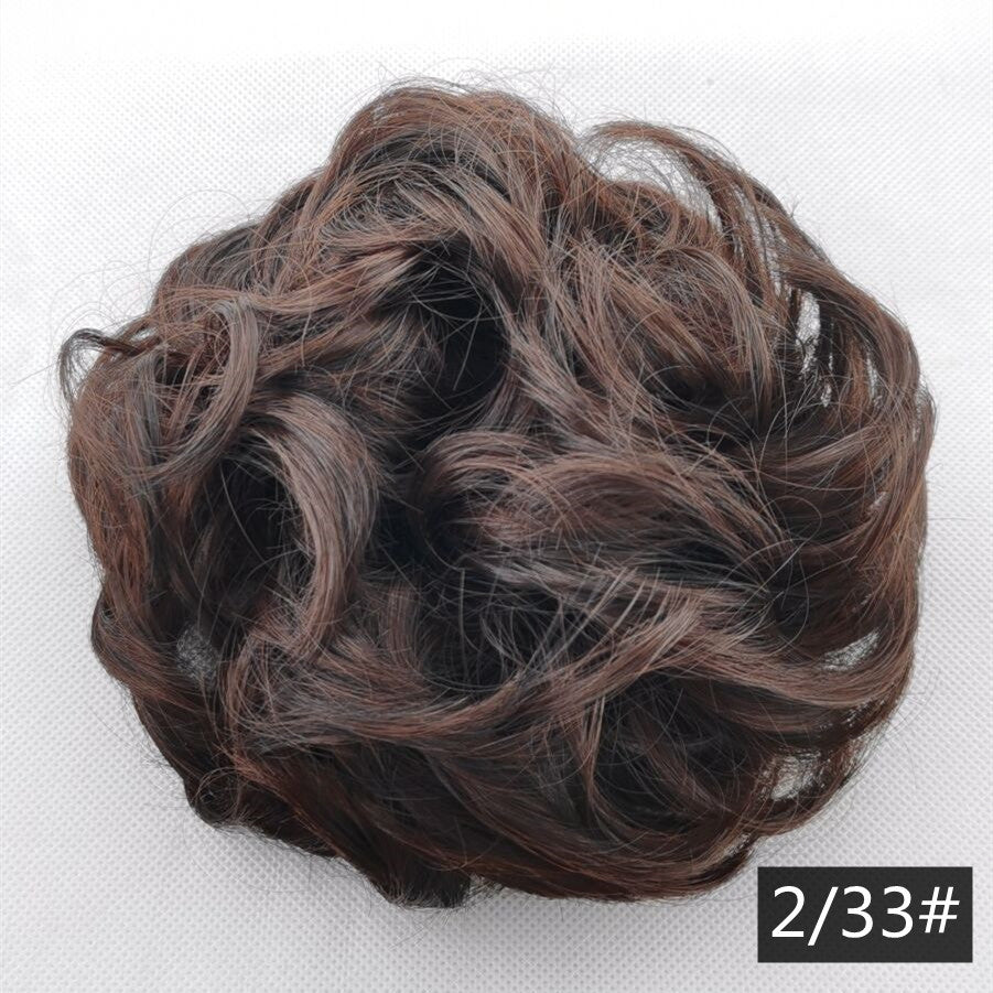 Silk fluffy wig hair ring ball