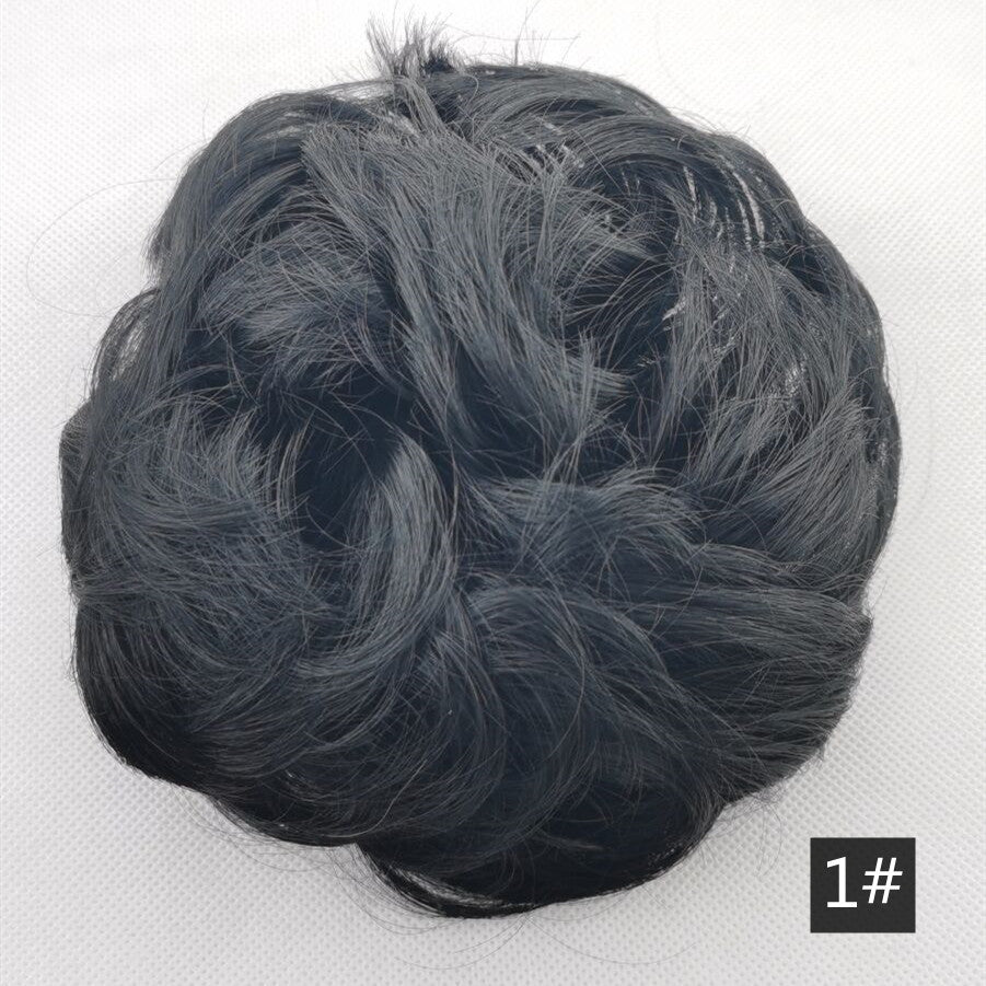 Silk fluffy wig hair ring ball