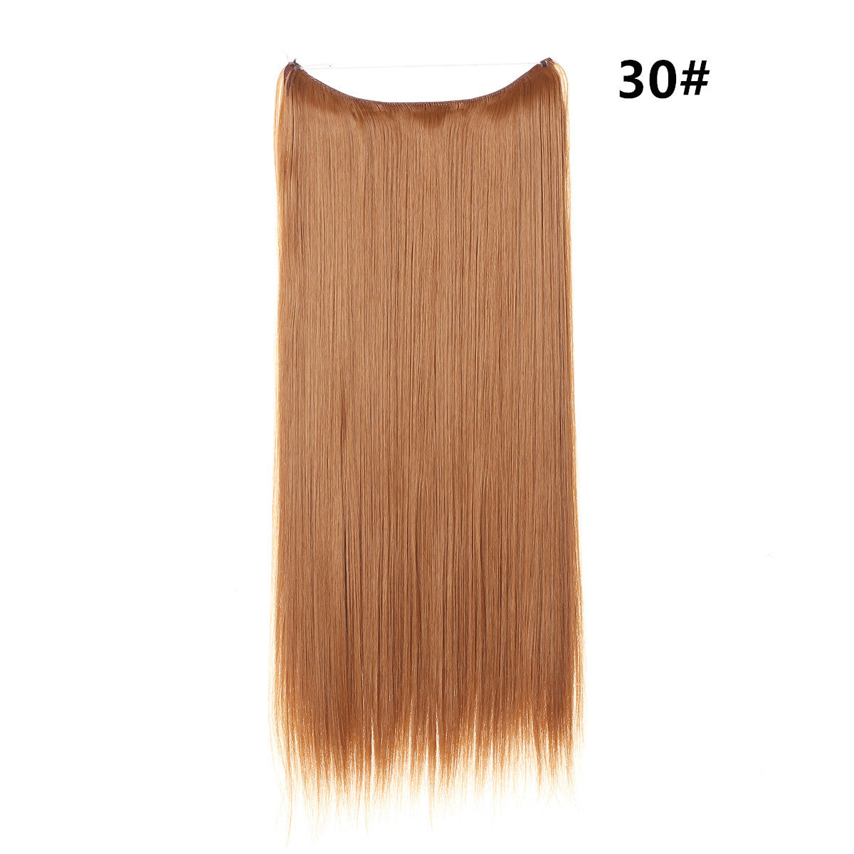 Natural one piece long straight wig