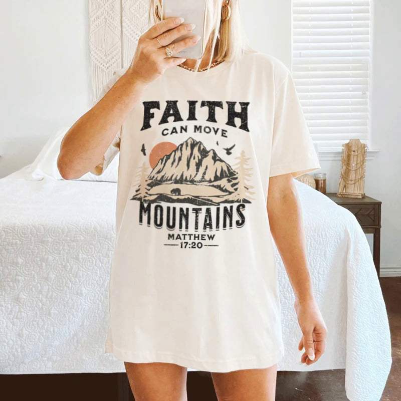 2025 Printed Round Neck T-shirt